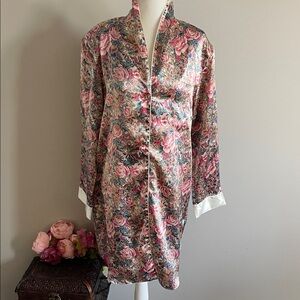 Floral Satin Vintage Nightgown